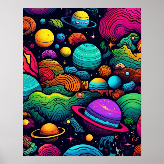 Planetbakgrund Poster (Framsidan)