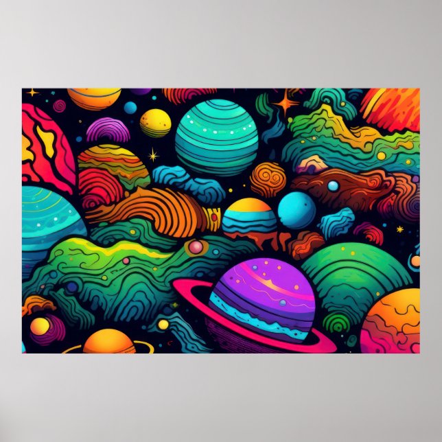 Planetbakgrund STOR Poster (Framsidan)