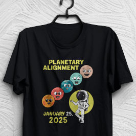 Planetbaserad anpassning januari 2025 Solsystem T Shirt