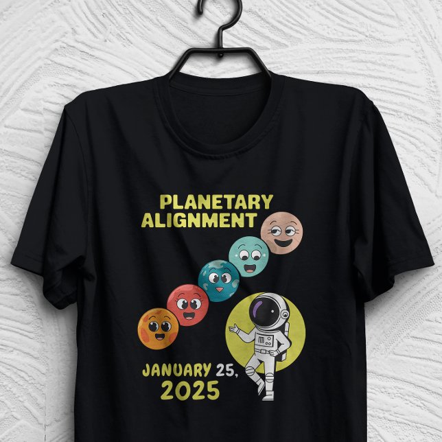 Planetbaserad anpassning januari 2025 Solsystem T Shirt (Skapare uppladdad)