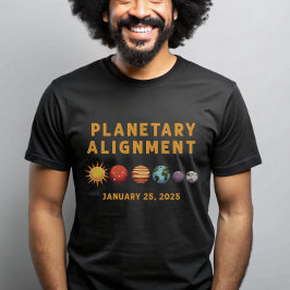 Planetbaserat solsystem för justeringsutrymme 2025 t shirt