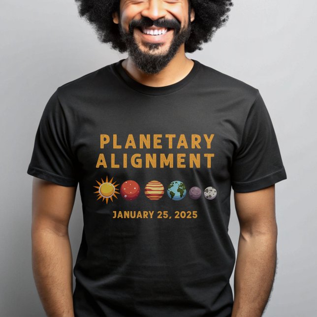 Planetbaserat solsystem för justeringsutrymme 2025 t shirt (Skapare uppladdad)