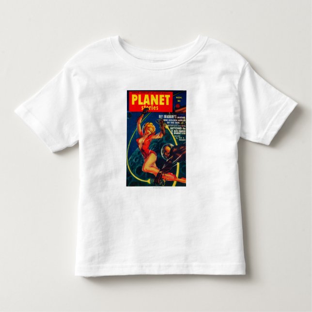 Planetberättelsetidskriften täcker 2 tee shirt (Framsida)