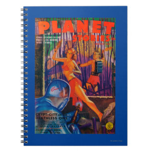 Planetberättelsetidskriften täcker 3 anteckningsbok med spiral
