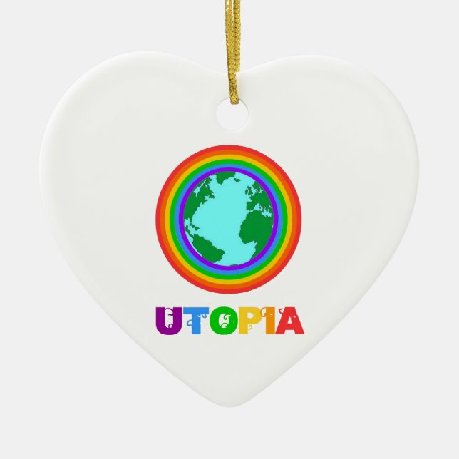 Planète Utopia Julgransprydnad Keramik (Framsidan)
