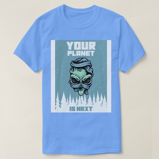 Planeten är nästa t shirt (Design framsida)