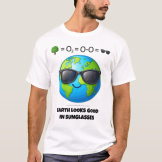 Planeten Earth in Sunglasses - Climate Action Tee