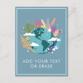 Planeten Earth Nature Clouds Tropical Lägg till di Helg Vykort