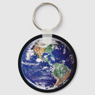 Planeten Earth Nyckelring. Nyckelring