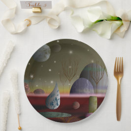 Planeten för figurer 9-tums Pappra Tallrikar