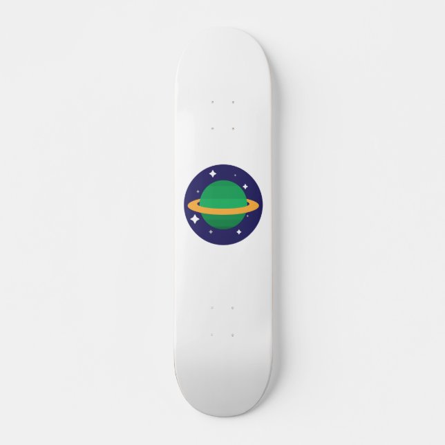 planeten i rymden mini skateboard bräda 18,5 cm (Framsida)