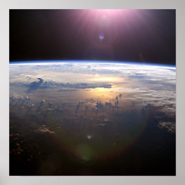 Planeten Jord från rymden Poster (Framsidan)