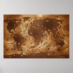 Planeten Jord - Inverterad (ingen text) Poster