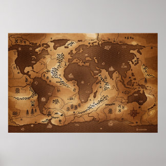 Planeten Jord - Inverterad (ingen text) Poster