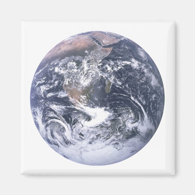 Planeten Jorden från rymdens jorddag Magnet (Framsidan)