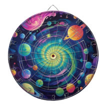 Planeten Spin Dartboard