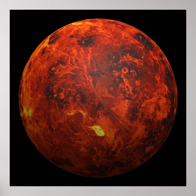 Planeten Venus - 3D-effekt Poster (Framsidan)