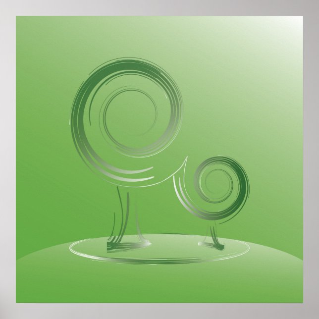 planetens grönt poster (Framsidan)