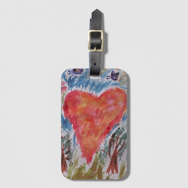 Planetens hjärta bagagebricka (Framsida vertikal)