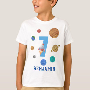 Planeter för solcellssystem i 7:e t shirt