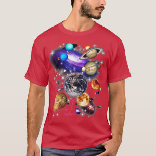 Planeter för solsystem t shirt