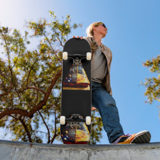 Planeter Inbäddade Mini Skateboard Bräda 18,5 Cm