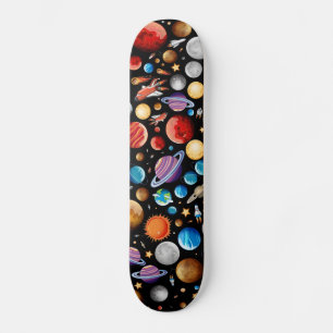 Planeter och avstånd mini skateboard bräda 18,5 cm