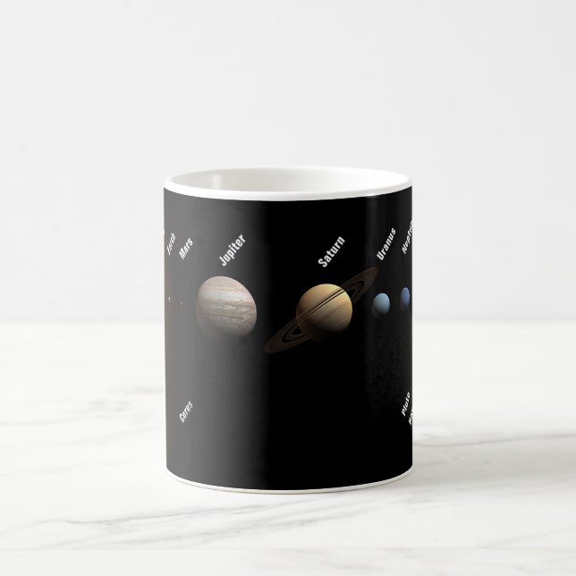 Planeter och Dwarf-planeter Space NASA Kaffemugg (Center)