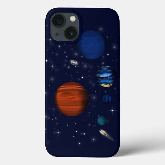 Planeter och galaxer i rymden (Baksida)