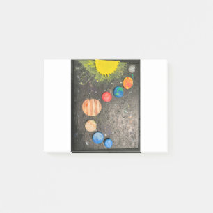 planeter sol astronomi astrologi kvicksilvervenus post-it block