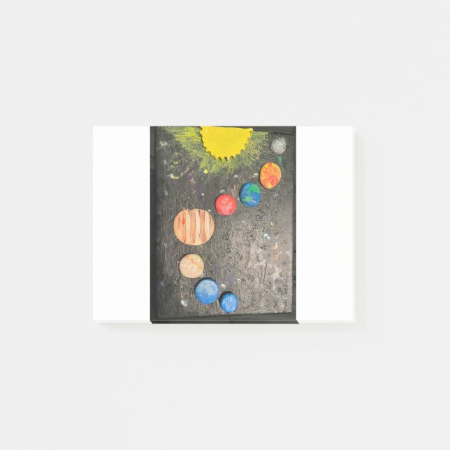planeter sol astronomi astrologi kvicksilvervenus  post-it block (Framsida)
