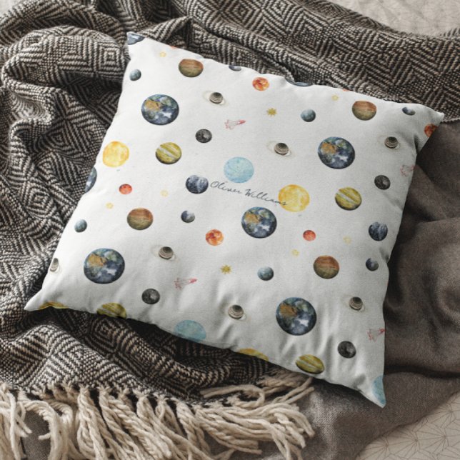 Planeter Solsystem Personlig Baby Kudde (Skapare uppladdad)