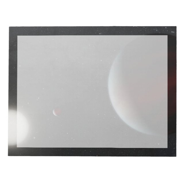 Planeter som beskär Sol-liknande stjärna Epic 2497 Anteckningsblock (Framsida)