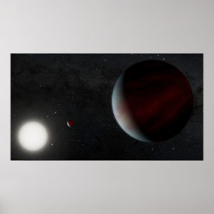 Planeter som beskär Sol-liknande stjärna Epic 2497 Poster