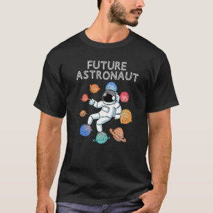 Planeter Yttre Rymden Junior Astronaut Galax Framt T Shirt