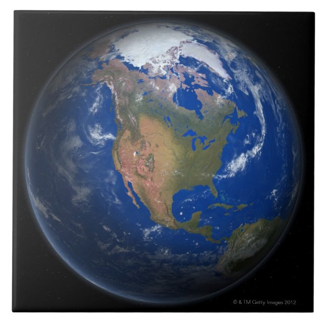 Planetjord 3 kakelplatta (Framsidan)