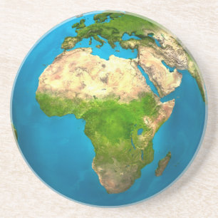 Planetjord - afrika - färgrikt jordklot. 3d underlägg