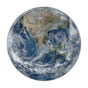 Planetjord från rymden med moln