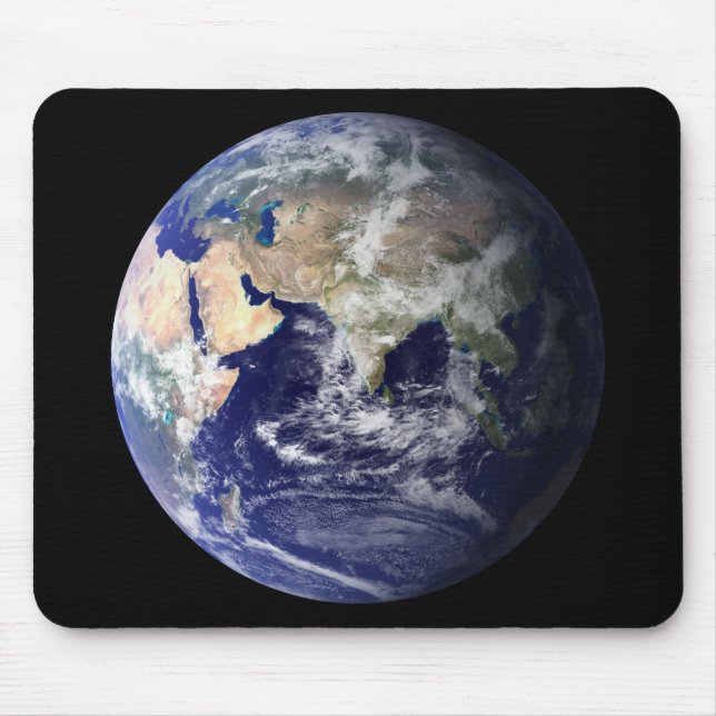 PLANETJORD FRÅN UTRYMME (Asien) Mousepad Musmatta (Framsidan)