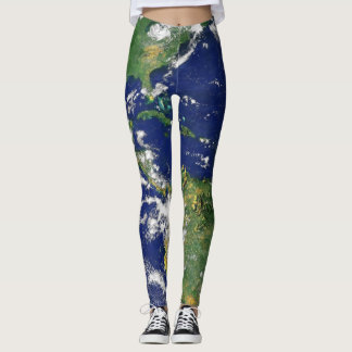 PLANETJORD FRÅN UTRYMMEdamasker (Amerika) Leggings