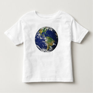 PLANETJORD FRÅN UTRYMMEsmåbarnflicka T-tröja T Shirt