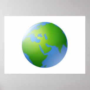 Planetjordjordklot Poster