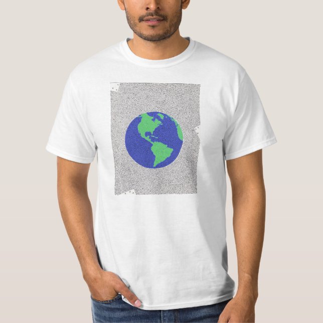 PlanetjordMaze T Shirt (Framsida)