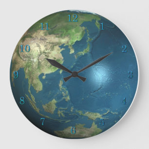 Planetjordväggen tar tid på stor klocka