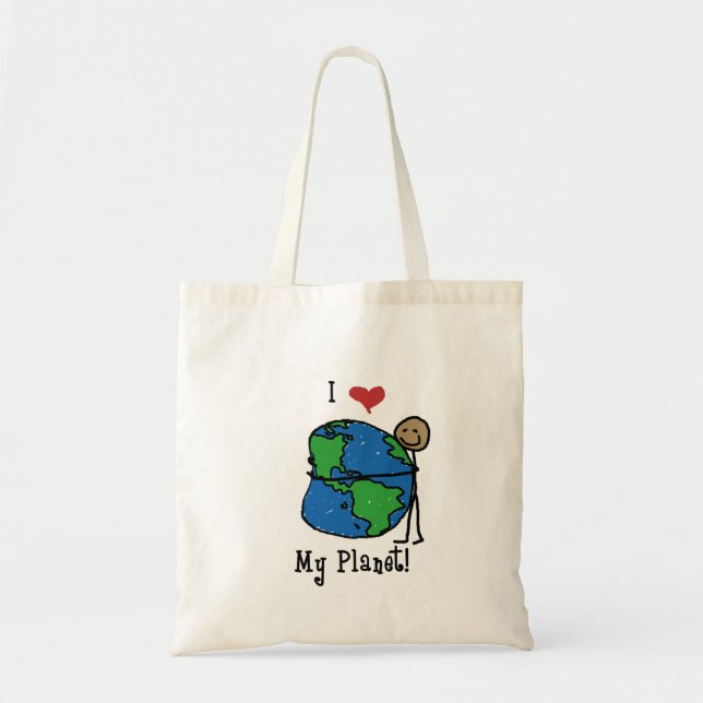 Planetkärlek 2 tygkasse (Framsidan)