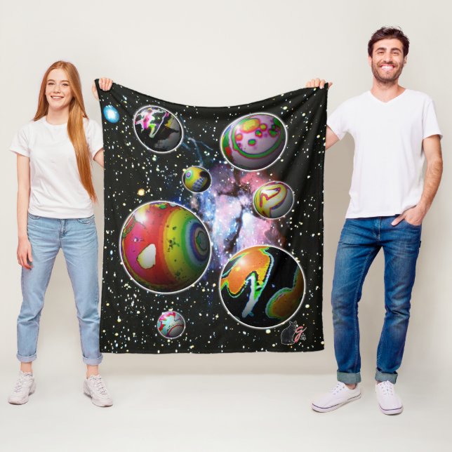 Planetoider Fleecefilt (På plats)