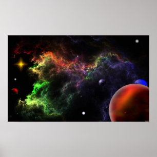 Planetoider i Nebulakluster Poster