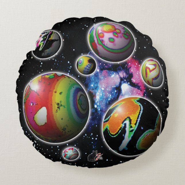 Planetoider Rund Kudde (Framsidan)