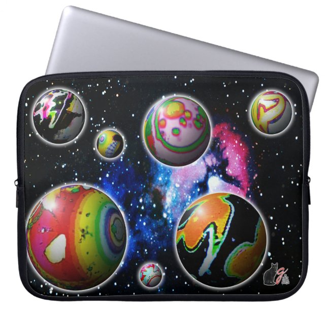 Planetoids Laptop sleeve (Framsidan)