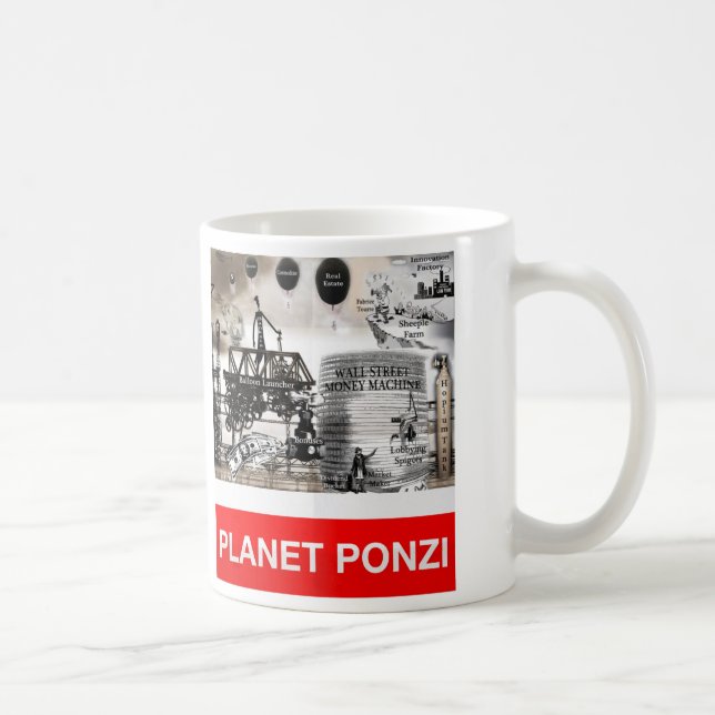 PlanetPonzi mugg (Höger)